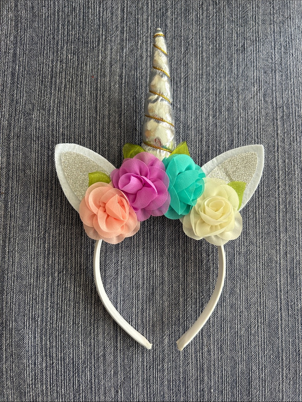 Flowered Unicorn Party Celebration Headband new!